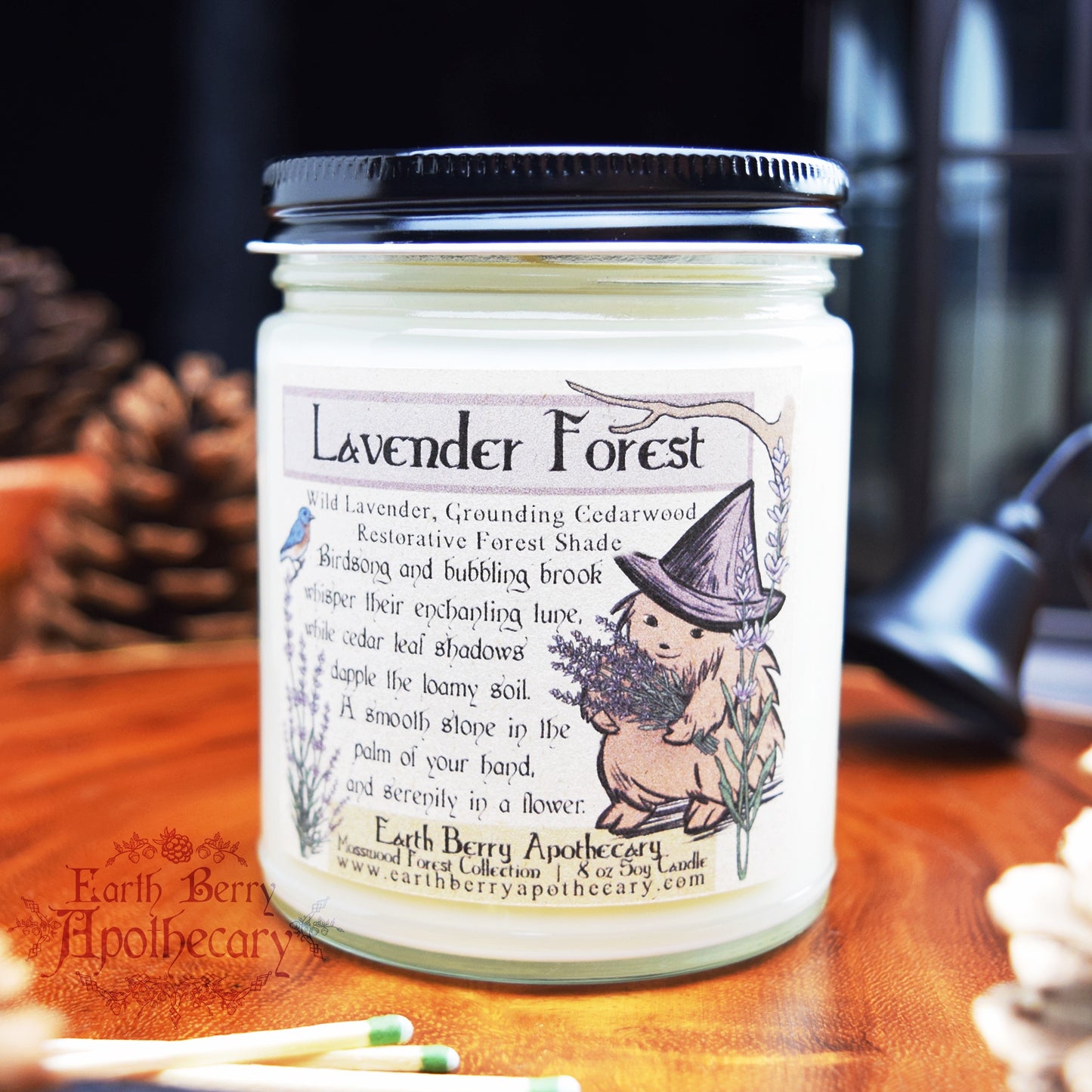 Witchy lavender scented candle