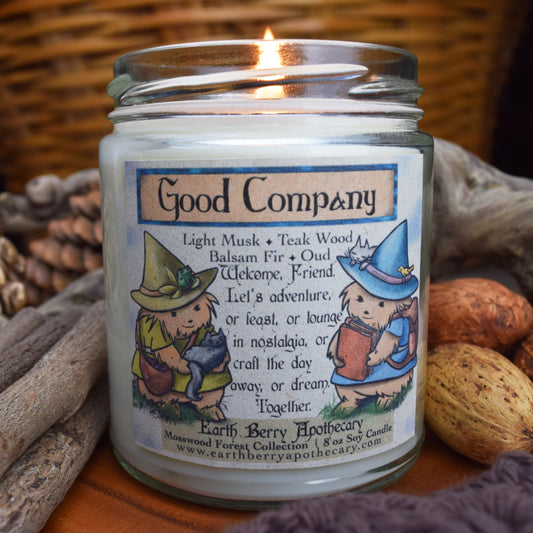 Good company cedar and teak wood scented candle