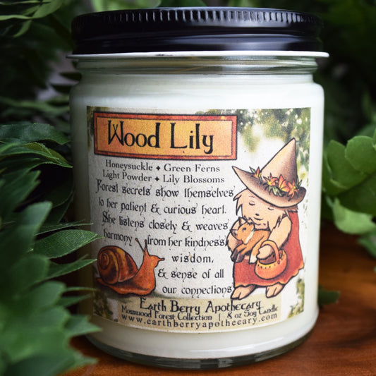 Wood Lily Flower Fairy Soy Candle